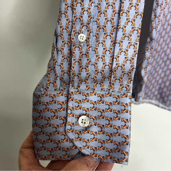 Etro Rabbit Print Button Down Shirt - Picture 3 of 6